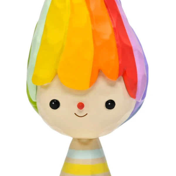 Rainbow Cloud Folk Art Figurine Art Deco Statue & Vintage Craft Collectible