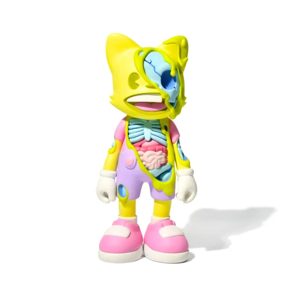 Guggimon and Janky系列1 (5) 1:6 Scale Custom 3D PVC Anatomy Cat Figure / Custom Made Designer Art Toy / Personalized Pop Culture Collectible