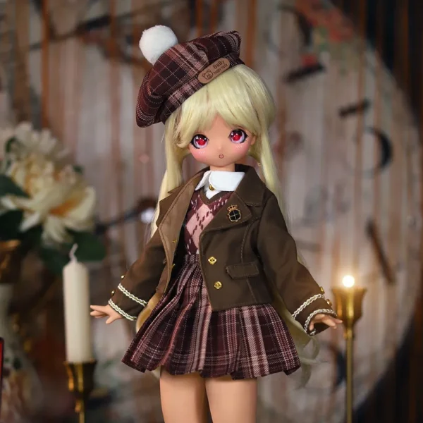 1/4 Scale BJD SD Doll 45cm 30-Joint Tan Skin Anime Figure DIY Toy for Girls