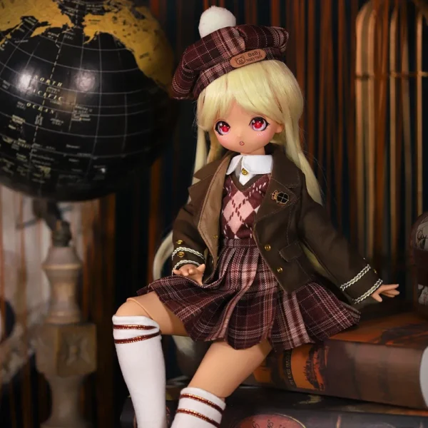 1/4 Scale BJD SD Doll 45cm 30-Joint Tan Skin Anime Figure DIY Toy for Girls