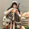 30cm Vinyl BJD Doll with Movable Joints Lolita Princess DIY Dress-Up Toy for Girls Birthday Gift