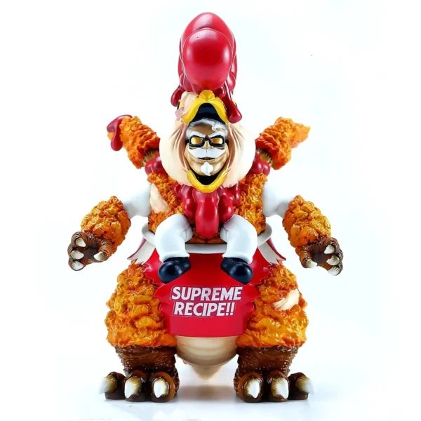 Fast Food Monster Custom Cartoon Figurine Fried Chicken PVC Art Toy Collectible Figure for Decoration