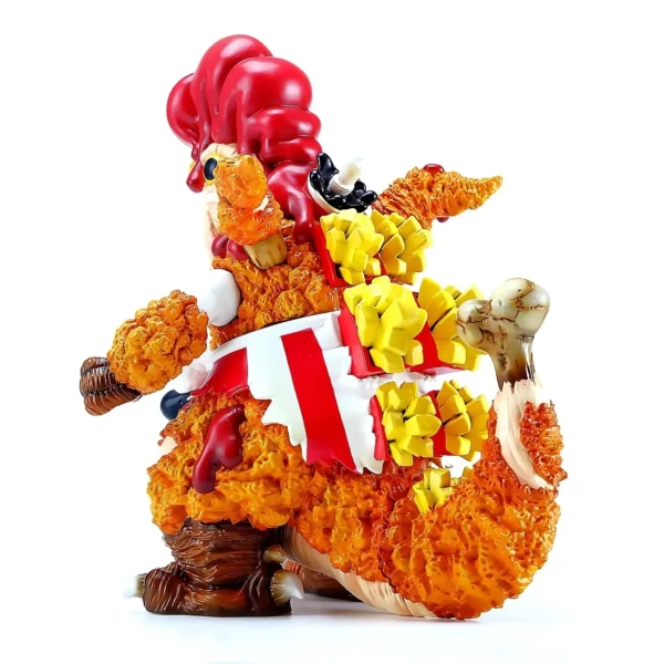 Fast Food Monster Custom Cartoon Figurine Fried Chicken PVC Art Toy Collectible Figure for Decoration
