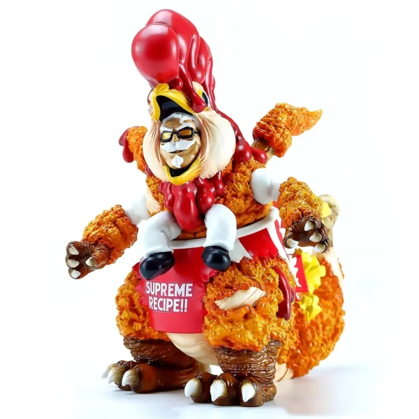 Fast Food Monster Custom Cartoon Figurine Fried Chicken PVC Art Toy Collectible Figure for Decoration