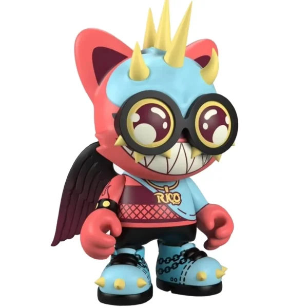 custom cartoon figurines (3) Horned Monster Custom Cartoon Figurines Urban Streetwear Vinyl Art Toy Collectible Figure for Display