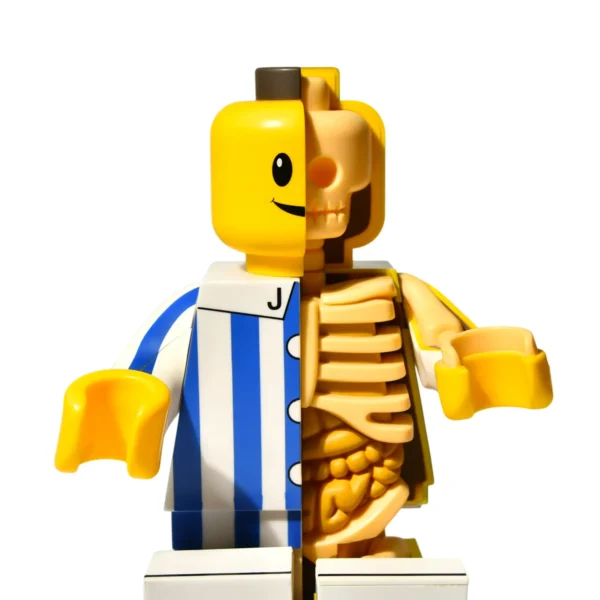 乐高蓝白条纹 (8) PVC 3D Figure Maker Custom 3D PVC Action Figure Design & Manufacturing Service