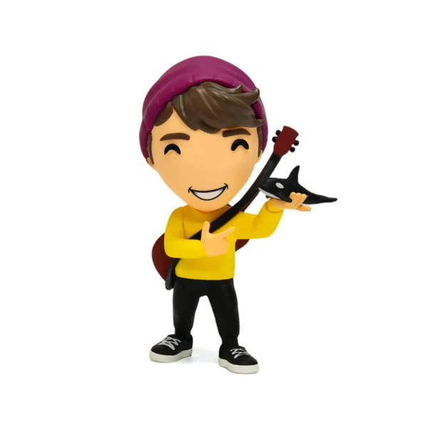 吉他男 (1) Cute Kawaii Anime Figures Hot Popular Custom PVC Guitarist Character Figurine for Collectors