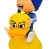 Wholesale Cute Boy Riding Yellow Duck PVC Figures Bulk Kawaii Art Toys for Gift