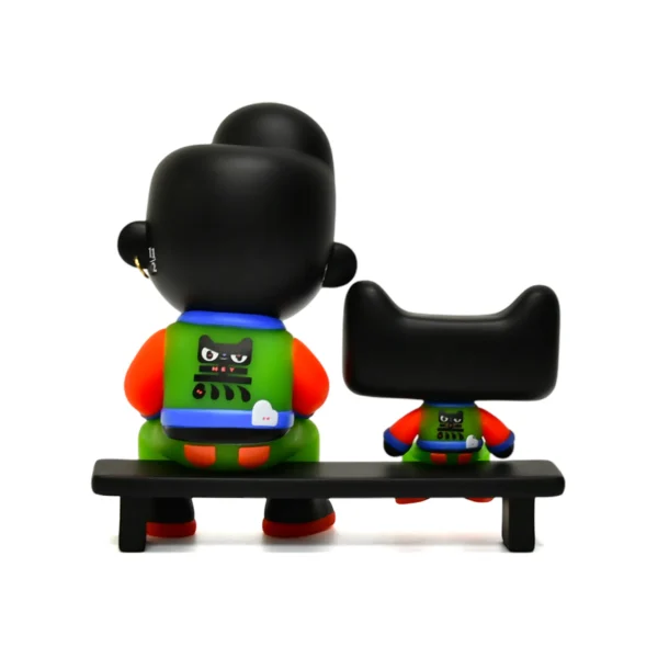 天猫王 (3) Custom Street Art Black Character Vinyl Statue Designer Art Toy Collectible Figure for Desk Decor