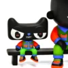 天猫王 (6) Custom Street Art Black Character Vinyl Statue Designer Art Toy Collectible Figure for Desk Decor