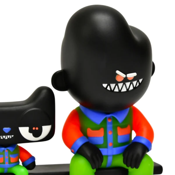 天猫王 (7) Custom Street Art Black Character Vinyl Statue Designer Art Toy Collectible Figure for Desk Decor