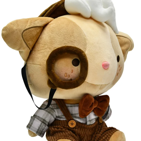 毛绒侦探 (8) Custom Plush Toy Vintage Gentleman Fox OEM Cute Stuffed Animal Collectible for Birthday Gift