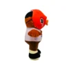 毛绒鸟面具人 (4) Bird City Santo Red Bird Stuffed Toy with Printed T-Shirt Cute Plush Animal Collectible for Room Decor