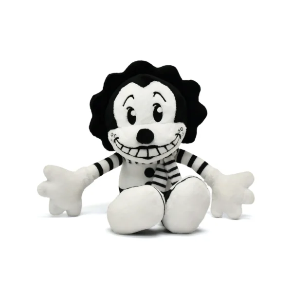 毛绒黑白小人 (1) Custom Retro Black & White Clown Soft Plush Toy Stuffed Animal Collectible for Gift