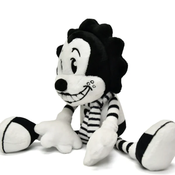 毛绒黑白小人 (10) Custom Retro Black & White Clown Soft Plush Toy Stuffed Animal Collectible for Gift