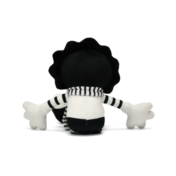 毛绒黑白小人 (3) Custom Retro Black & White Clown Soft Plush Toy Stuffed Animal Collectible for Gift