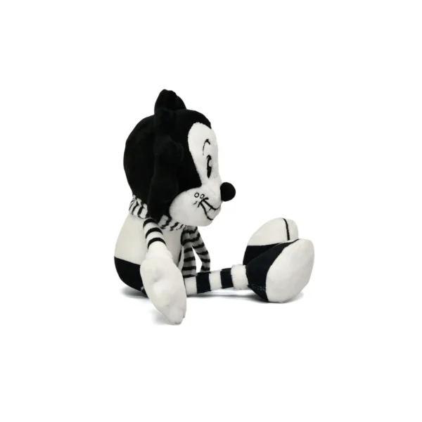 毛绒黑白小人 (4) Custom Retro Black & White Clown Soft Plush Toy Stuffed Animal Collectible for Gift