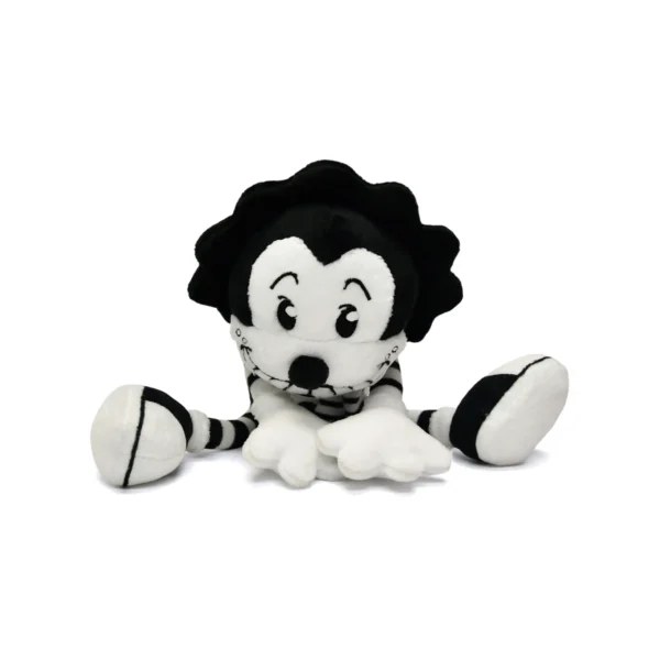 毛绒黑白小人 (7) Custom Retro Black & White Clown Soft Plush Toy Stuffed Animal Collectible for Gift