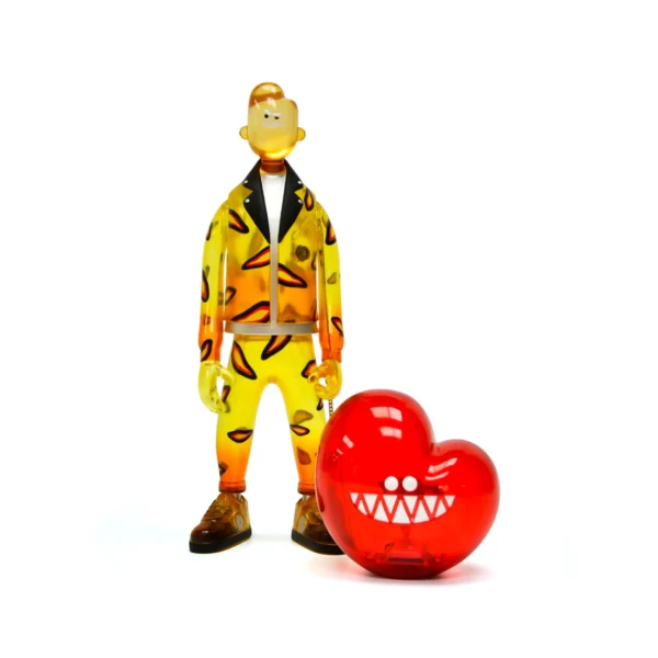 爱心王 (1) Hot Sale Custom Streetwear Vinyl Figurine Bulk Designer Art Toy Collectible Figure for Display