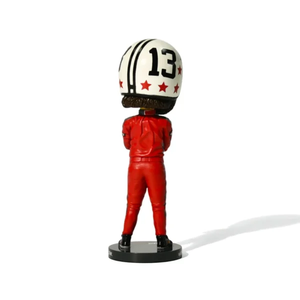 Captain Risky Red Racing Suit Bobblehead Retro Racer PVC Figure Collectible