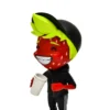 草莓男 (6) Cute Strawberry Boy PVC Figure Kawaii Barista Character Collectible Art Toy for Desk Decor