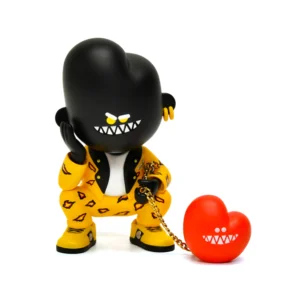 Custom Street Art Black Character Vinyl Figure Designer Art Toy Collectible for Display