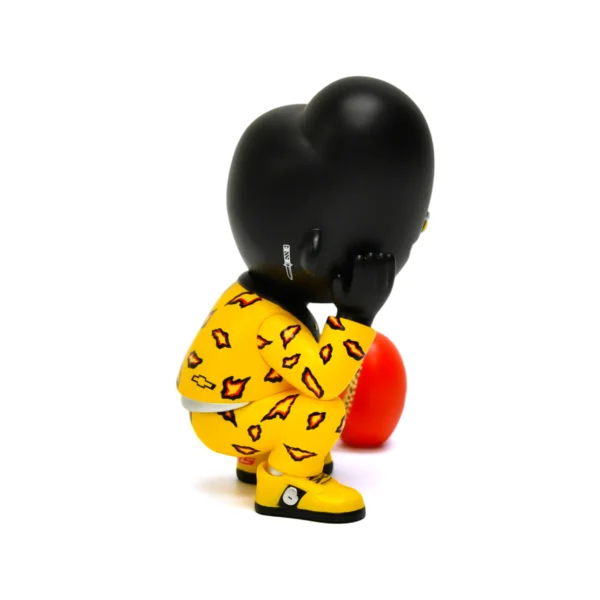 Custom Street Art Black Character Vinyl Figure Designer Art Toy Collectible for Display