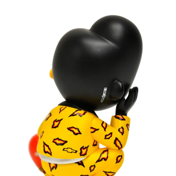 Custom Street Art Black Character Vinyl Figure Designer Art Toy Collectible for Display