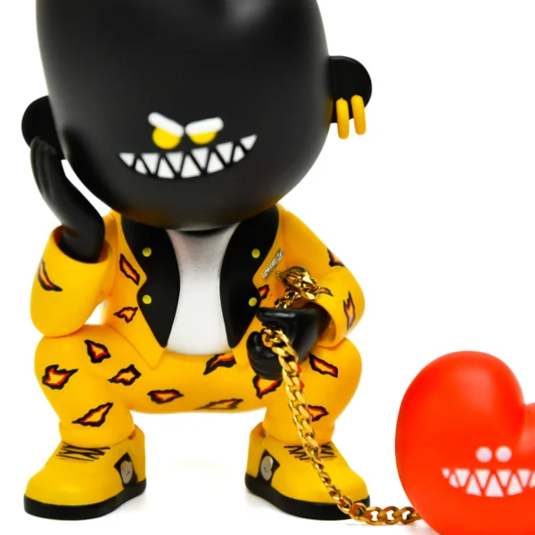 Custom Street Art Black Character Vinyl Figure Designer Art Toy Collectible for Display