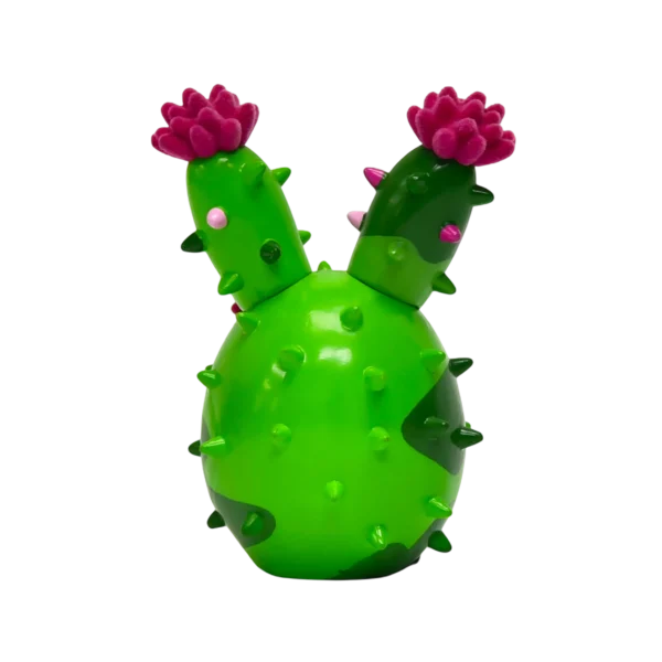 仙人掌兔 (3) Kawaii Cactus Bunny PVC Art Figure Designer PVC Collectible Toy with Flocked Details