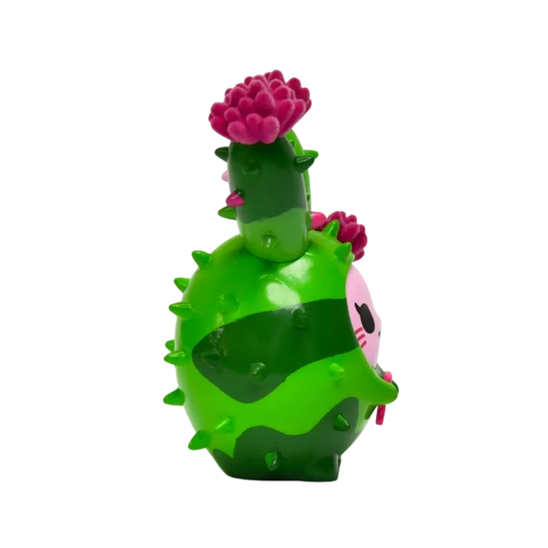 仙人掌兔 (4) Kawaii Cactus Bunny PVC Art Figure Designer PVC Collectible Toy with Flocked Details