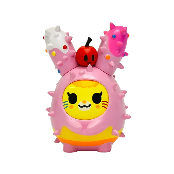 Pastel Cactus Cat Art Figure Cute Limited Edition Designer PVC Collectible Toy