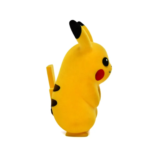 植绒皮卡丘 (4) Cute Pikachu Flocked Plush Figure Custom Stuffed Toy for Bulk Orders and Gifts