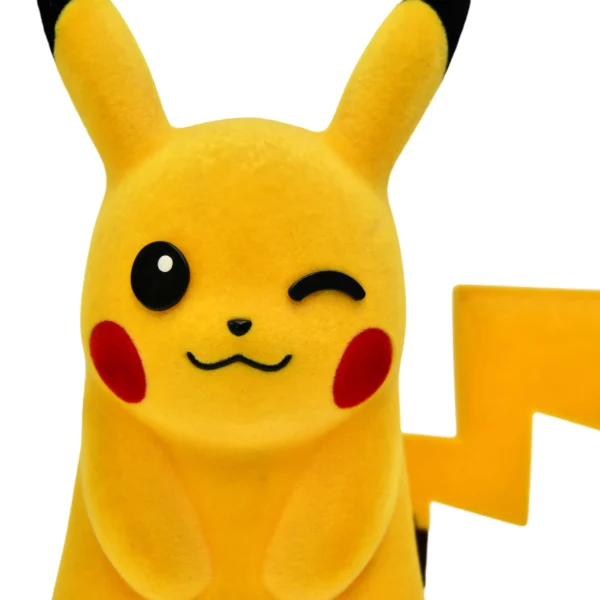 植绒皮卡丘 (7) Cute Pikachu Flocked Plush Figure Custom Stuffed Toy for Bulk Orders and Gifts
