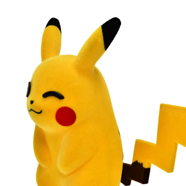 植绒皮卡丘 (8) Cute Pikachu Flocked Plush Figure Custom Stuffed Toy for Bulk Orders and Gifts