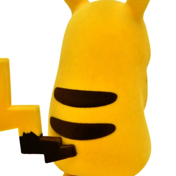 植绒皮卡丘 (9) Cute Pikachu Flocked Plush Figure Custom Stuffed Toy for Bulk Orders and Gifts