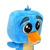Bulk Custom Plush Toys Cartoon Blue Duck Stuffed Toy Collectible Animal Plush Figure