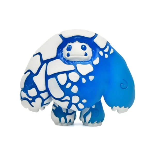 Blue Ice Chomp Yeti Vinyl Figure Custom Designer Art Toy by Professional Vinyl Figure Maker