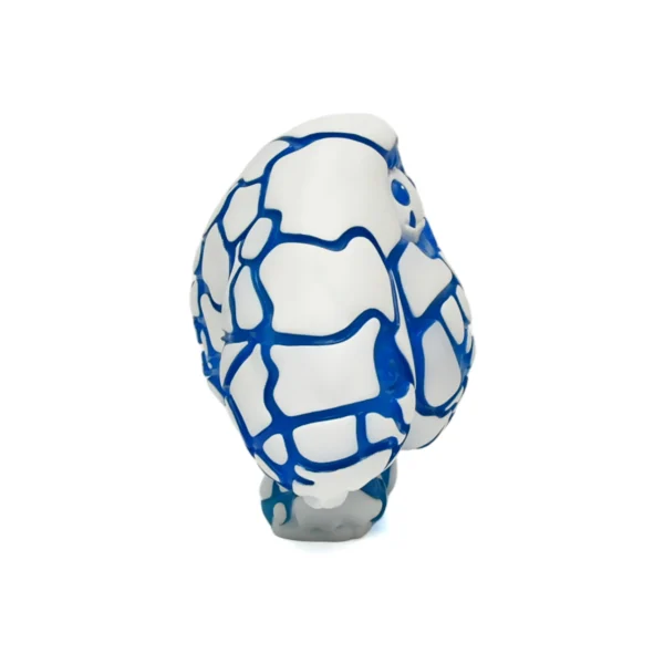 Blue Ice Chomp Yeti Vinyl Figure Custom Designer Art Toy by Professional Vinyl Figure Maker