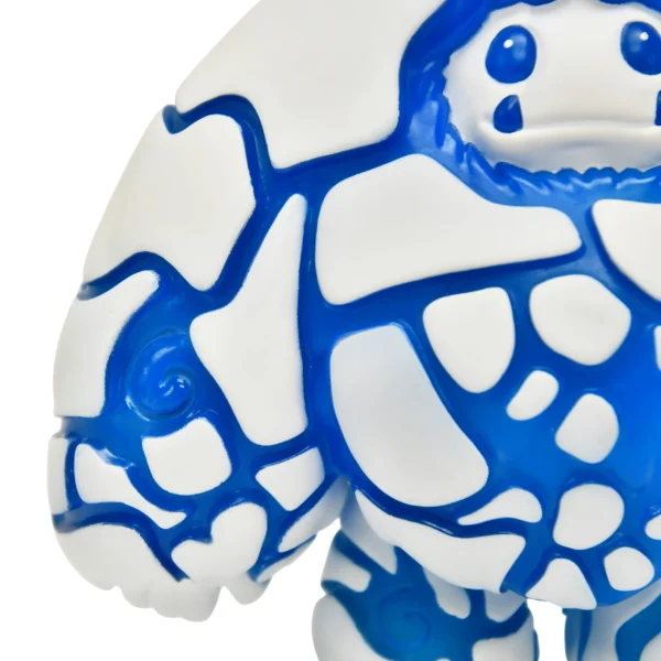 Blue Ice Chomp Yeti Vinyl Figure Custom Designer Art Toy by Professional Vinyl Figure Maker