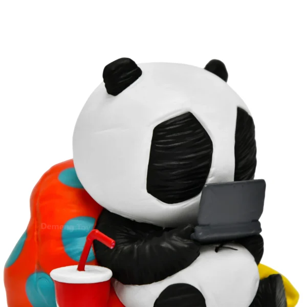 EN71_ASTM_CE Certified Toy Factory (1) EN71/ASTM/CE Certified Toy Factory Wholesale Custom Lazy Homebody Panda Vinyl Figurine Cute Animal Collectible Ornament