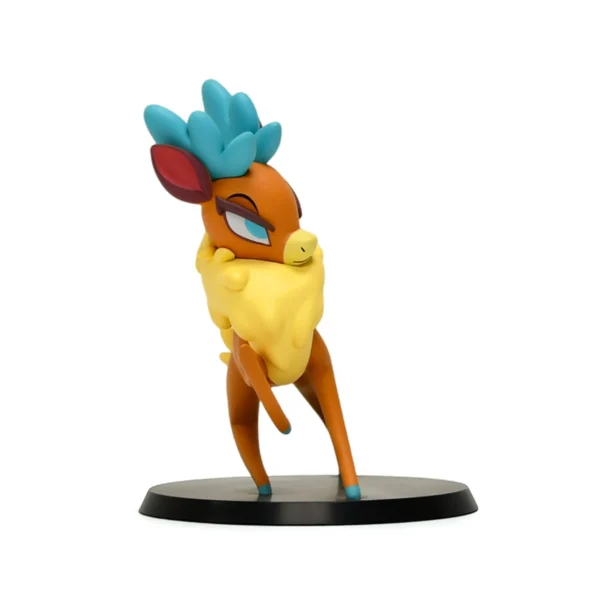Custom Art PVC Figurines Colorful Anime Cartoon Deer PVC Figure Kawaii Animal Collectible Statue