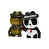 拿枪熊猫 (10) Make Your Own Manga Figurine Retro Panda Vinyl Art Figure Cartoon Animal Collectible Figurine