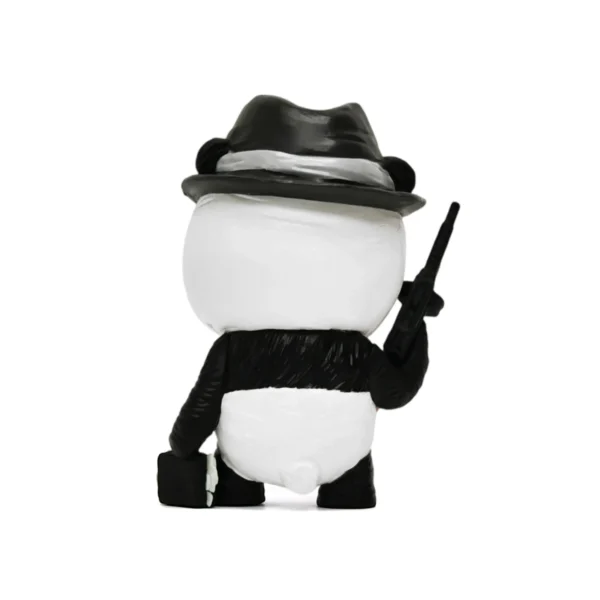 拿枪熊猫 (3) Make Your Own Manga Figurine Retro Panda Vinyl Art Figure Cartoon Animal Collectible Figurine