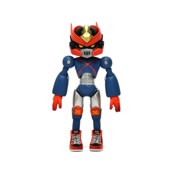 红蓝机甲人 (1) Custom Shenzhen Cartoon PVC Figure Movable Joint Mecha Robot Anime Collectible Action Statue