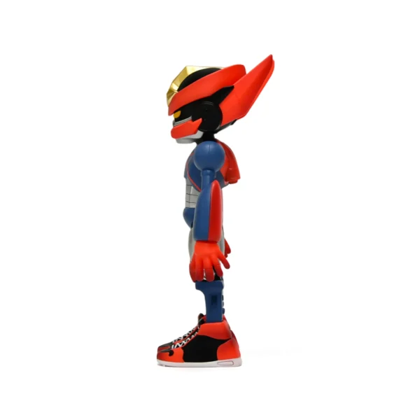 红蓝机甲人 (2) Custom Shenzhen Cartoon PVC Figure Movable Joint Mecha Robot Anime Collectible Action Statue