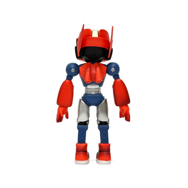 红蓝机甲人 (3) Custom Shenzhen Cartoon PVC Figure Movable Joint Mecha Robot Anime Collectible Action Statue