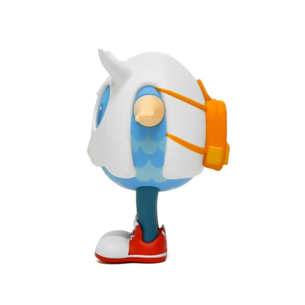背包幽灵 (2) Custom Vinyl Art Figurine Hot Pop White Cartoon Character Designer Vinyl Toy Kawaii Collectible Statue for Room Decor