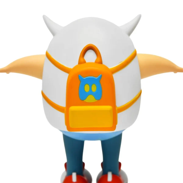 背包幽灵 (9) Custom Vinyl Art Figurine Hot Pop White Cartoon Character Designer Vinyl Toy Kawaii Collectible Statue for Room Decor