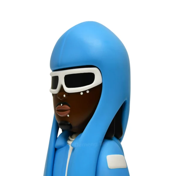 蓝外套黑人 (8) Best Vinyl Toys Wholesale Hip Hop Rapper Collectible Figures Designer Vinyl Sculpture